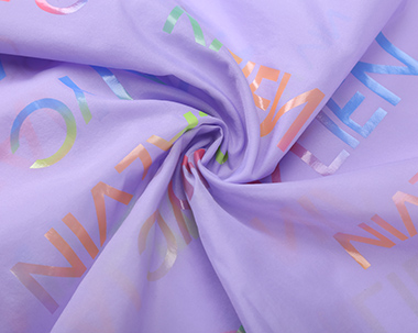 渭南Colorful Bronzing Aluminum Film Nylon Taffeta Fabric