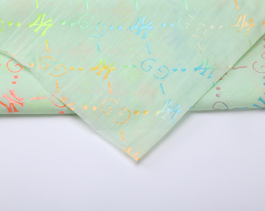 渭南Fashion Colorful Hot Stamping Foil Wrinkle nylon taffeta fabric