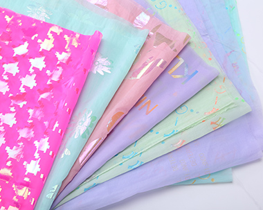 渭南380T nylon taffeta fabric with shiny gold stamping foil for garments