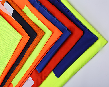 渭南FLuorescent lattice firefighting clothing flame retardant fabric