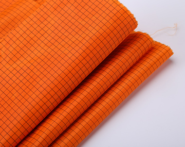渭南300D plaid PU coated Fluorescent flame retardant oxford fabric
